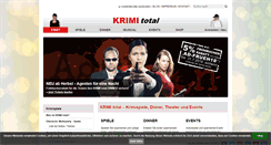Desktop Screenshot of krimitotal.de